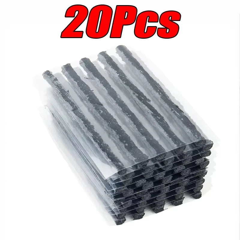 5-50Pcs Car Tire Repair Tool Kit with Rubber Strip Tubeless Tyre Puncture Studding Plug Motorcycle Truck Vacuum Tire Repair Tool