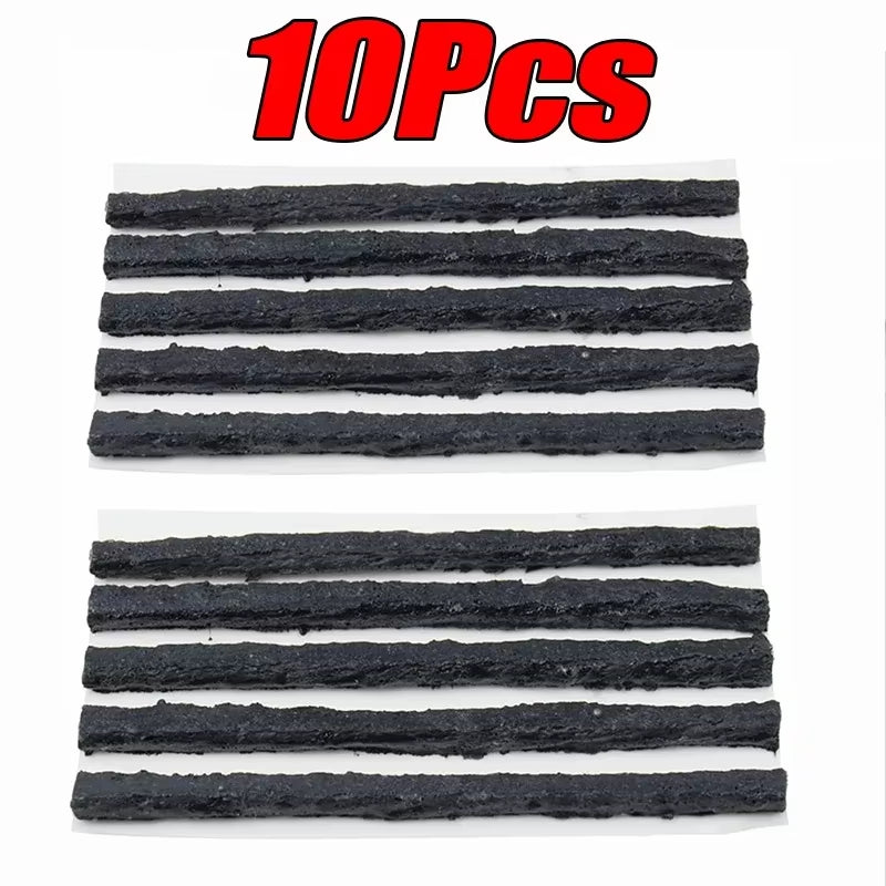 5-50Pcs Car Tire Repair Tool Kit with Rubber Strip Tubeless Tyre Puncture Studding Plug Motorcycle Truck Vacuum Tire Repair Tool