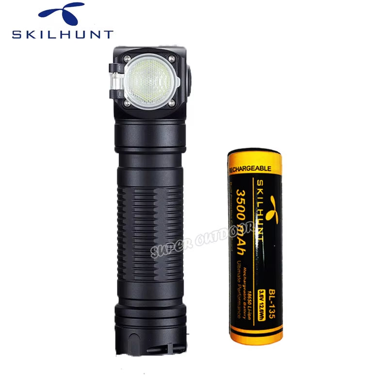 H04 H04R H04F RC 1200 Lumen Customized UI USB Magnetic Rechargeable LED Flashlight Hunting Camping + Headband